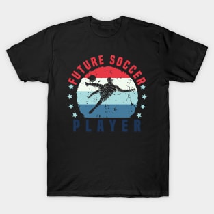 Retro Vintage Soccer Player Future Soccer Player Gift T-Shirt